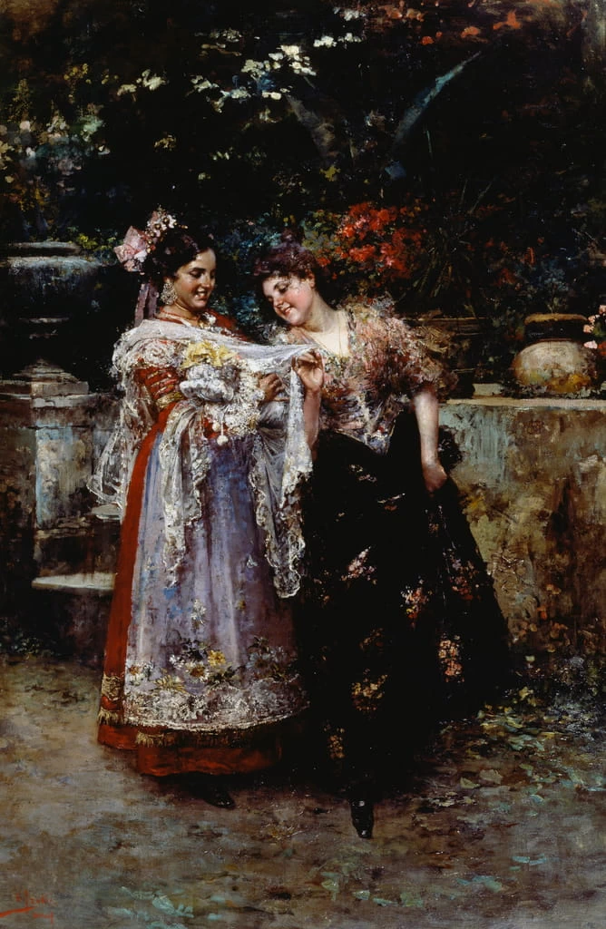 Bel pizzo (Due donne con neonato)